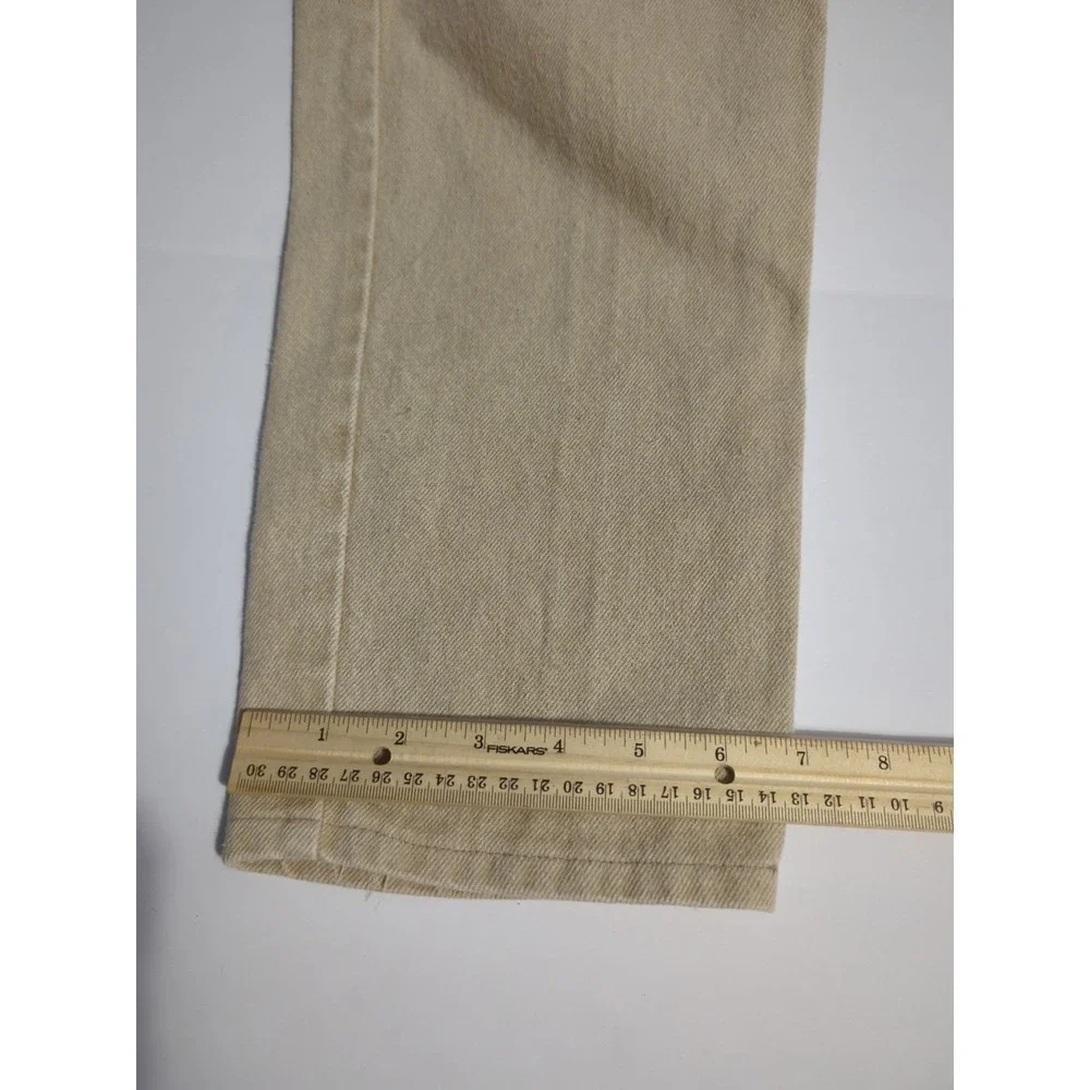 Vtg Levi's 550 Jeans Mens 32x36 Tan Khaki Relaxed Tapered Leg USA 90s USA